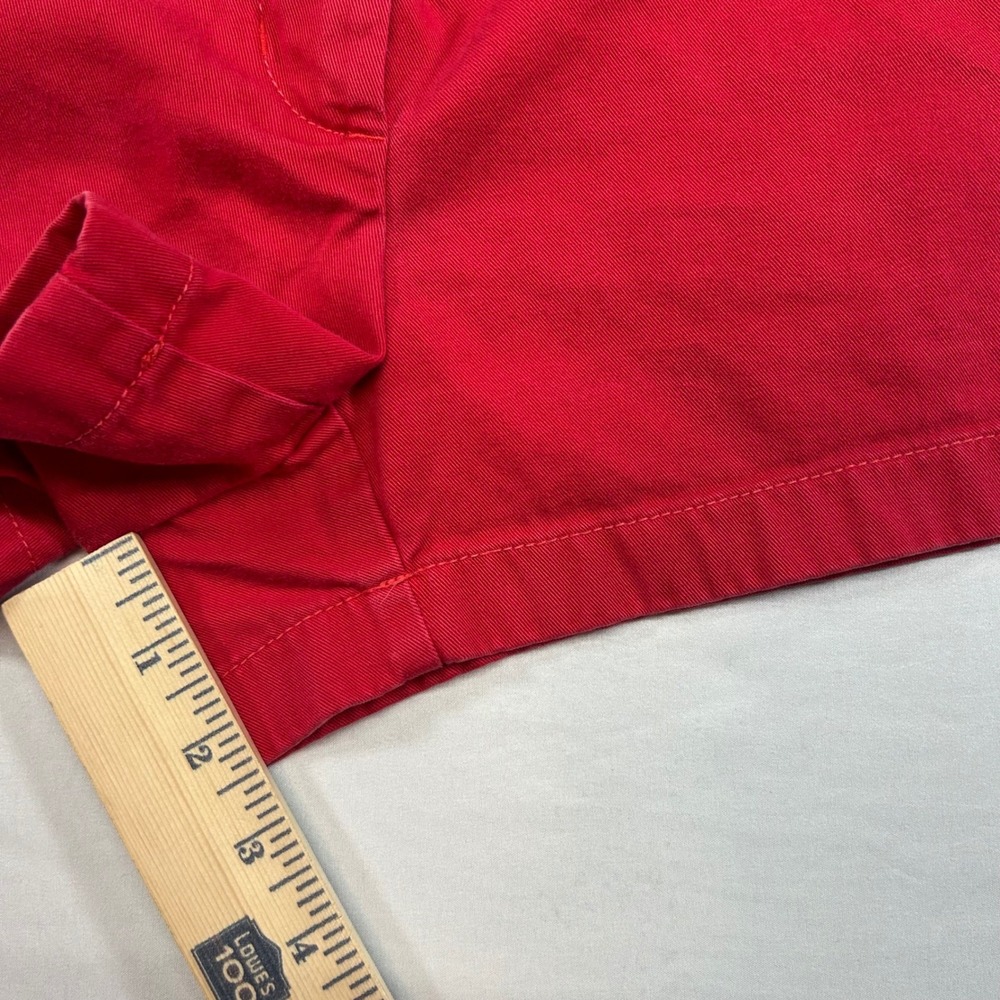 J.Crew Womens Red Chino Shorts Size 4 Cotton Twill Casual Summer Preppy Classic - Picture 6 of 8